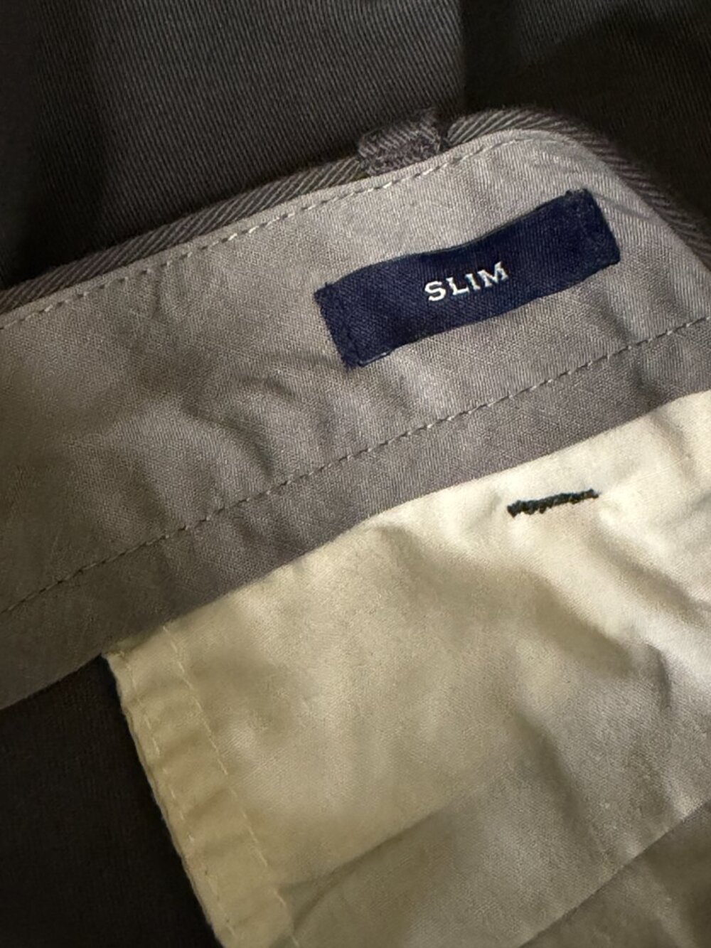 J Crew Factory Flex Slim Pants Chinos Mens Gray 35 x 32 NWT - Picture 6 of 8